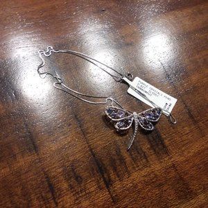 Dragonfly Crystal Necklace -NWT